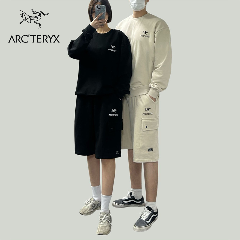 AT 반바지 맨투맨 세트