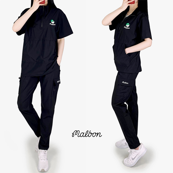 MB 기능성 아이스 반집업 반팔 세트 / 남여