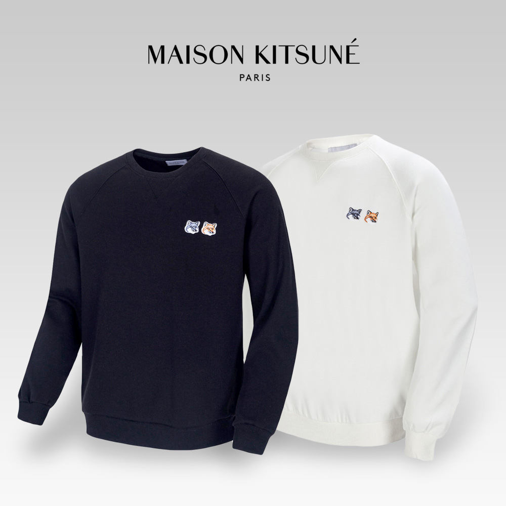 MK 특양면 더블폭스 자수로고 맨투맨