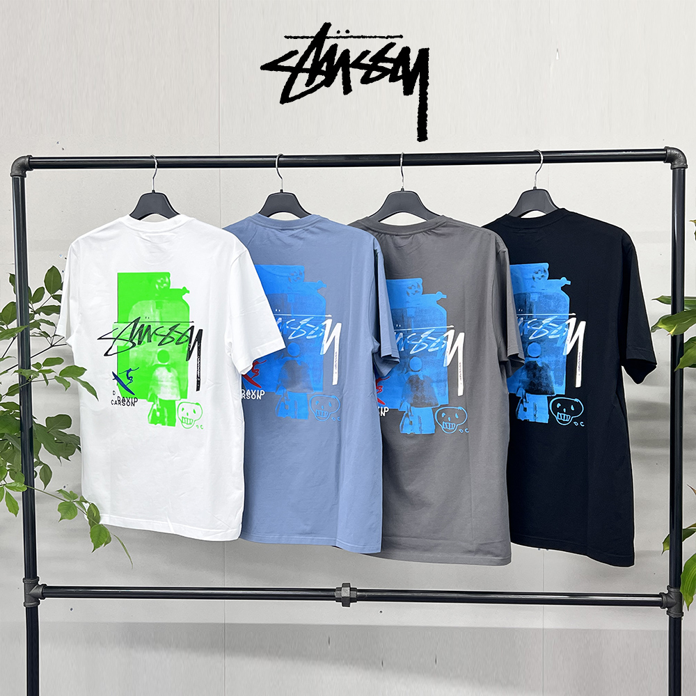 [특가] 스투시 데이비드 카슨 레이온 반팔티