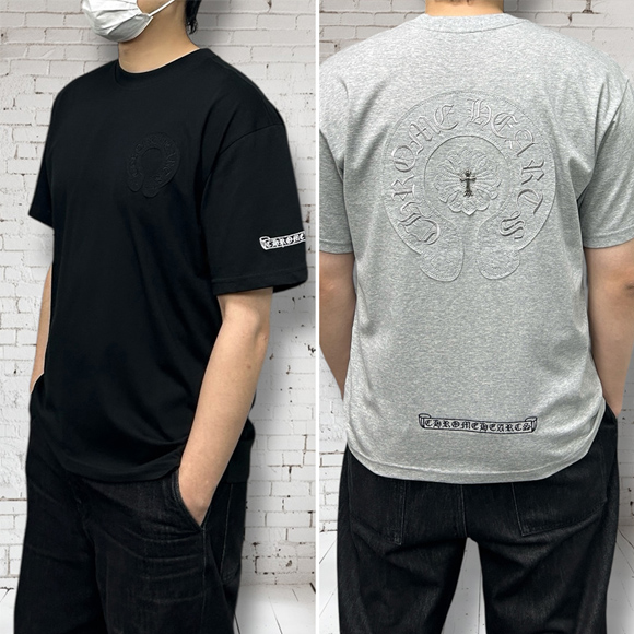 CH 패치 오버핏 자수 반팔티