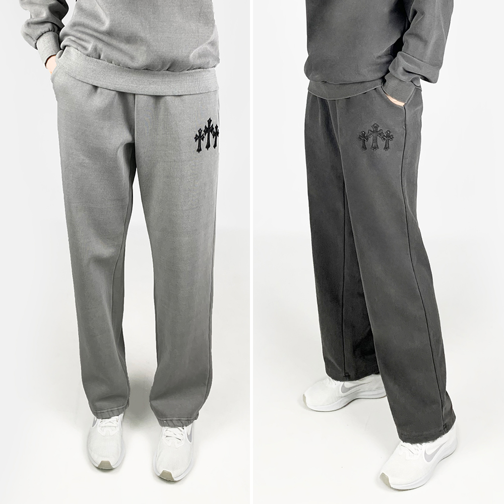 크롬하츠 기모 피그먼트 팬츠 / 남여